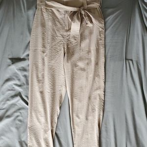 Tan Paperbag Pants